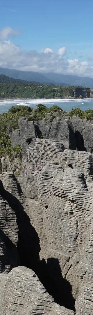 Pancake Rocks: verwitterte Kalksteintürme